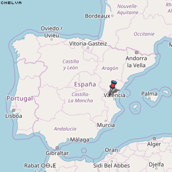 Chelva Karte Spanien