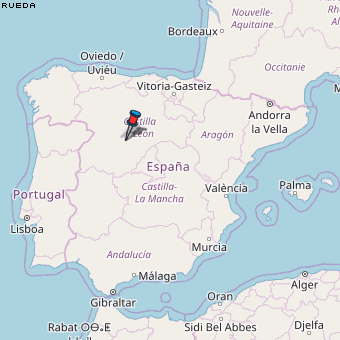 Rueda Karte Spanien