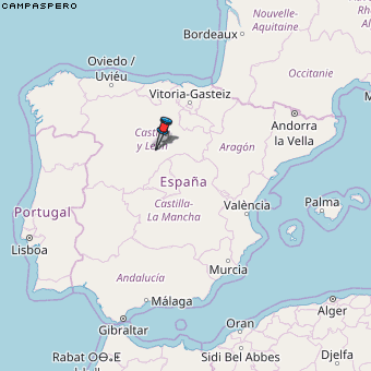 Campaspero Karte Spanien