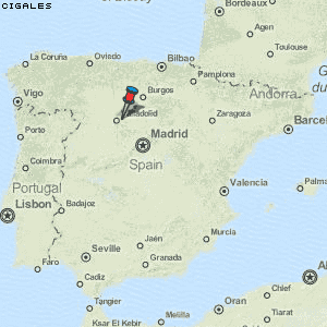 Cigales Karte Spanien