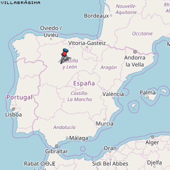 Villabrágima Karte Spanien