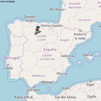 Mayorga Karte Spanien