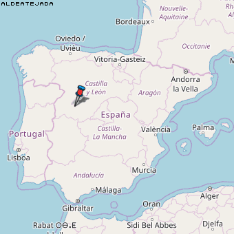 Aldeatejada Karte Spanien