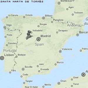 Santa Marta de Tormes Karte Spanien