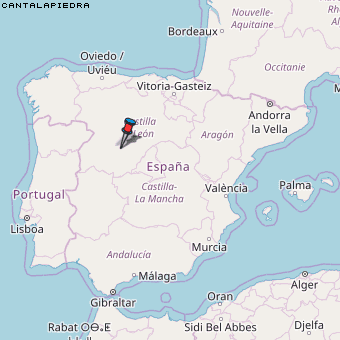 Cantalapiedra Karte Spanien