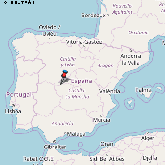 Mombeltrán Karte Spanien