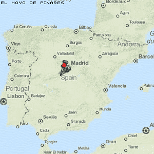 El Hoyo de Pinares Karte Spanien