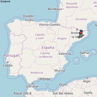 Òdena Karte Spanien