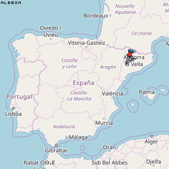 Albesa Karte Spanien