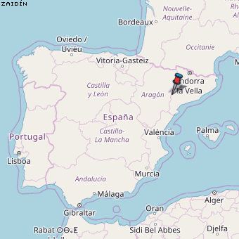 Zaidín Karte Spanien
