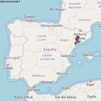 Benissanet Karte Spanien