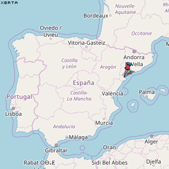 Xerta Karte Spanien