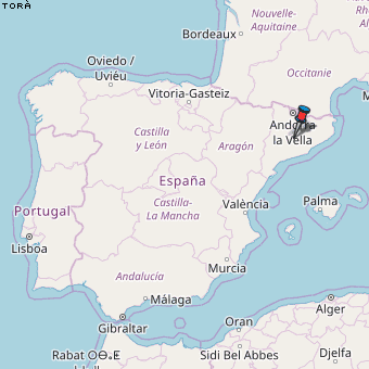 Torà Karte Spanien