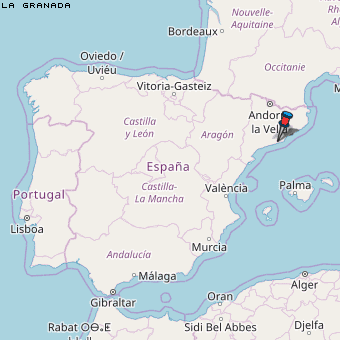 la Granada Karte Spanien