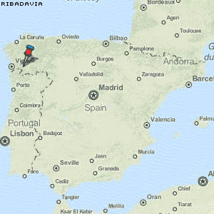 Ribadavia Karte Spanien