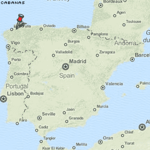 Cabanas Karte Spanien