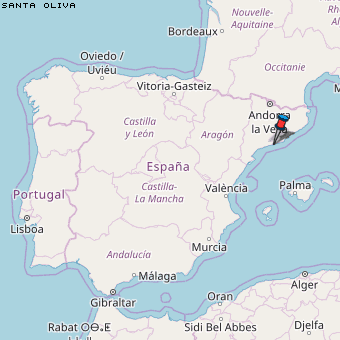 Santa Oliva Karte Spanien