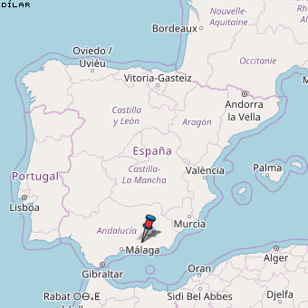 Dílar Karte Spanien