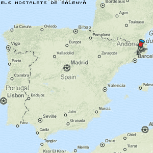 els Hostalets de Balenyà Karte Spanien