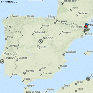 Taradell Karte Spanien
