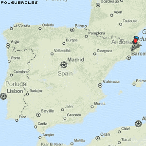 Folgueroles Karte Spanien