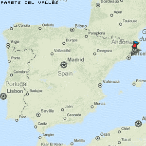 Parets del Vallès Karte Spanien