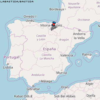 Labastida/Bastida Karte Spanien
