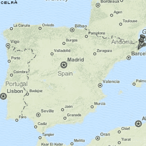 Celrà Karte Spanien
