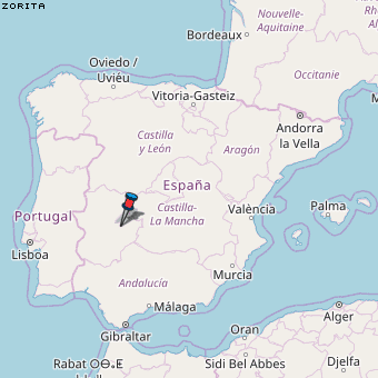 Zorita Karte Spanien