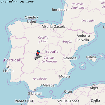 Castañar de Ibor Karte Spanien