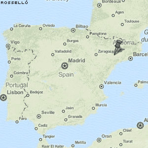 Rosselló Karte Spanien