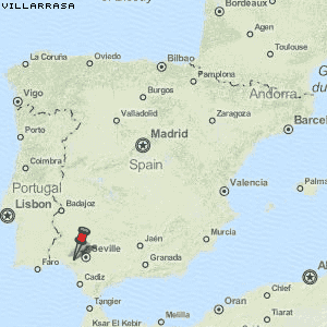 Villarrasa Karte Spanien