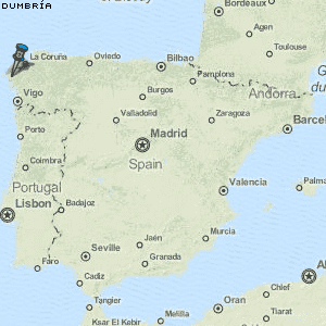Dumbría Karte Spanien
