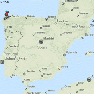 Laxe Karte Spanien