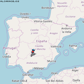 Alcaracejos Karte Spanien