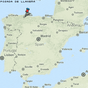 Posada de Llanera Karte Spanien