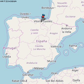 Artziniega Karte Spanien