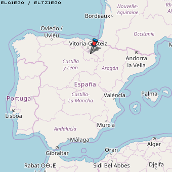 Elciego / Eltziego Karte Spanien