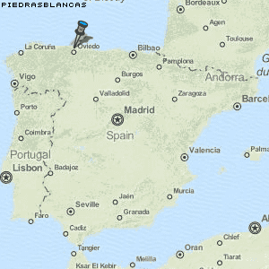 Piedrasblancas Karte Spanien