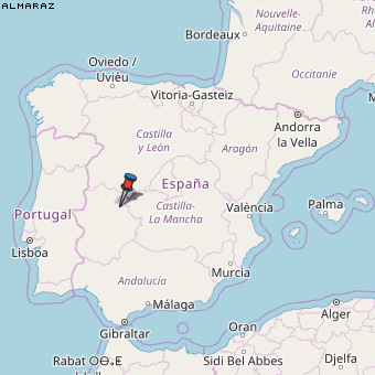 Almaraz Karte Spanien