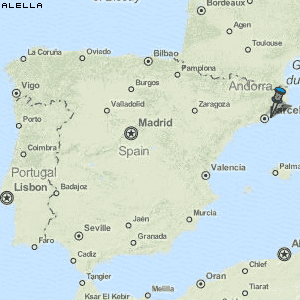 Alella Karte Spanien