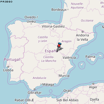 Priego Karte Spanien