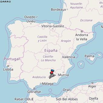 Darro Karte Spanien