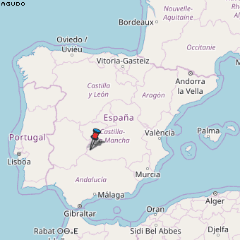 Agudo Karte Spanien