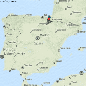Oyón/Oion Karte Spanien
