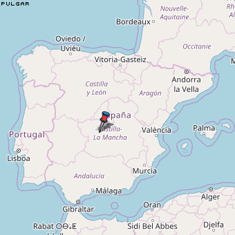 Pulgar Karte Spanien