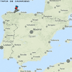 Tapia de Casariego Karte Spanien