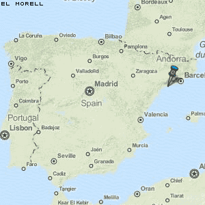 el Morell Karte Spanien