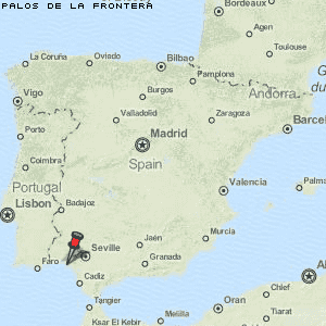 Palos de la Frontera Karte Spanien