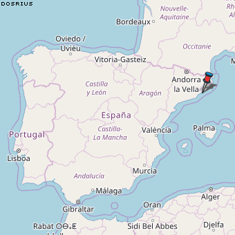 Dosrius Karte Spanien